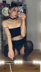 Soft moans over metal music who says your goth girl can t multitask