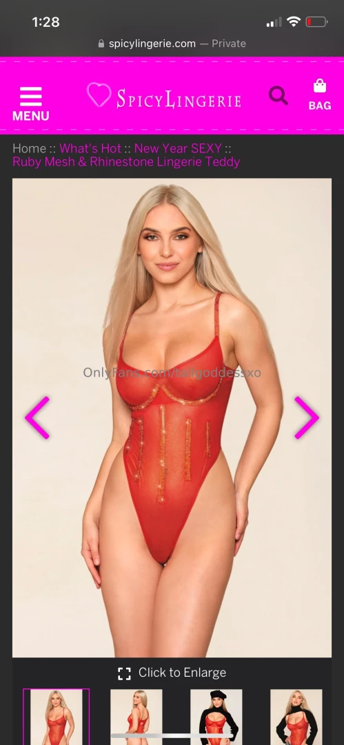 Edit the red body suit and the black bodystocking were purchased but 