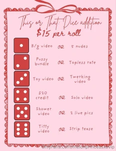 Tip the campaign to play or we can do 2 rolls for 25