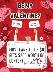 Come on be my valentine