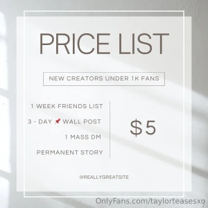 New creators only under 1k fans