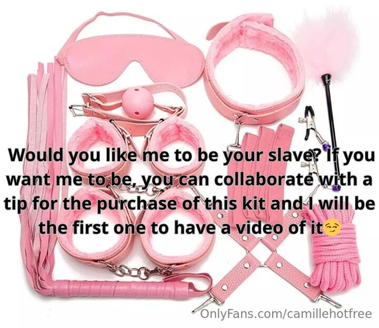 I want to buy this kit to be your slave 