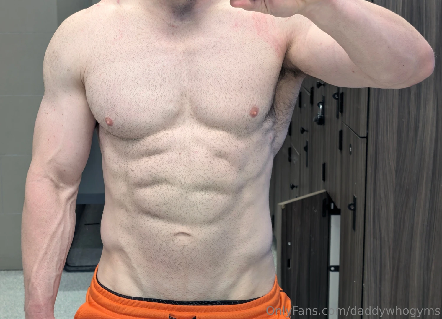 Pre and post and post sauna the orange shorts were getting looks part 2 