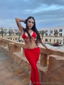 Fiery red