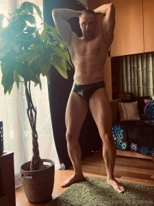 My new green latex underwear part 3