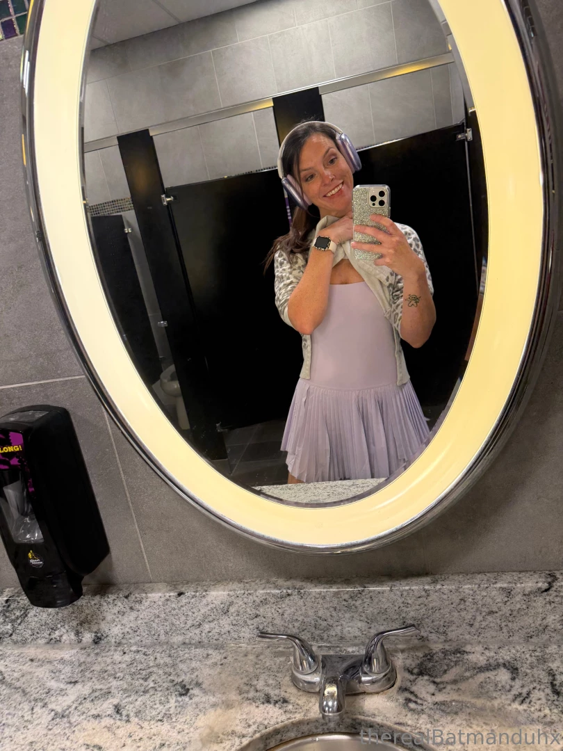 Rocked a cute little dress to the gym today what do you think 