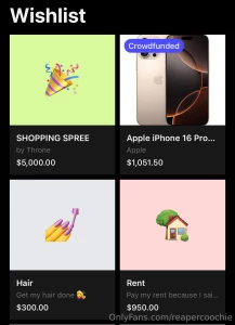 Don t forget my throne wishlist babies i ve been really nice i ll go