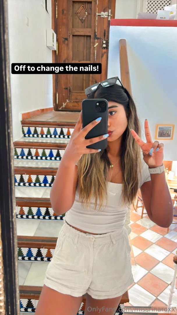 Throwback to getting the nails redone that day 