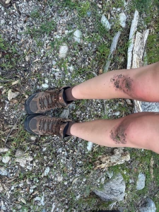 Can you guess what i was doing that got my knees all dirty