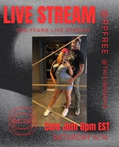 I will be going live today at 6pm est w trixibrooks we will have lots