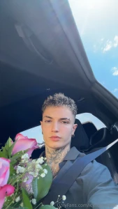 You want the flowers or the one holding them