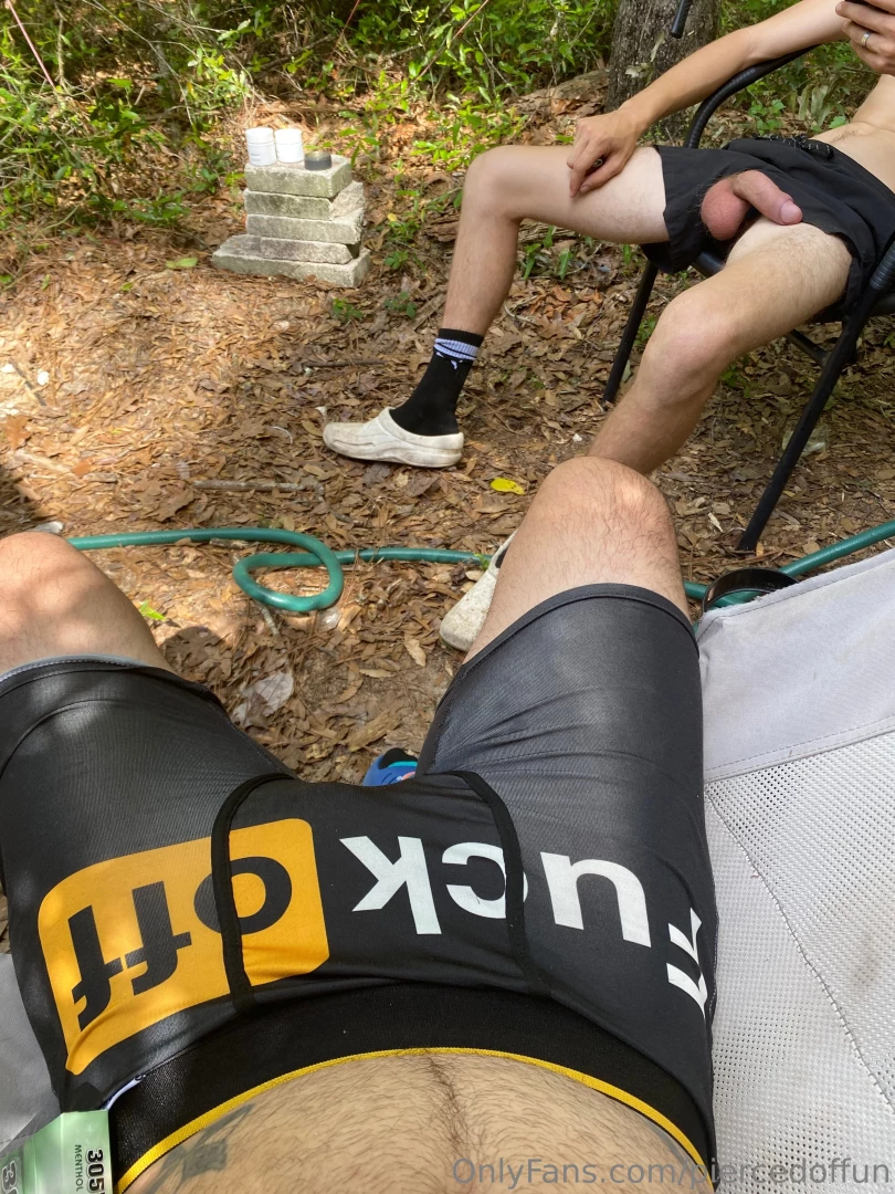 Sitting outside relaxing after a long day with chrisstutz6 