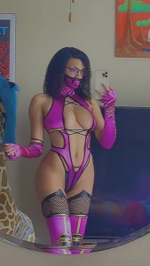 Took some naughty pictures in my costume 4pics