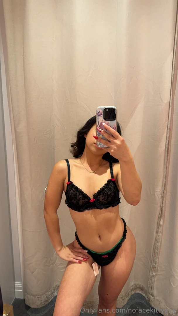 Trying on lingerie at the shops what do you think 