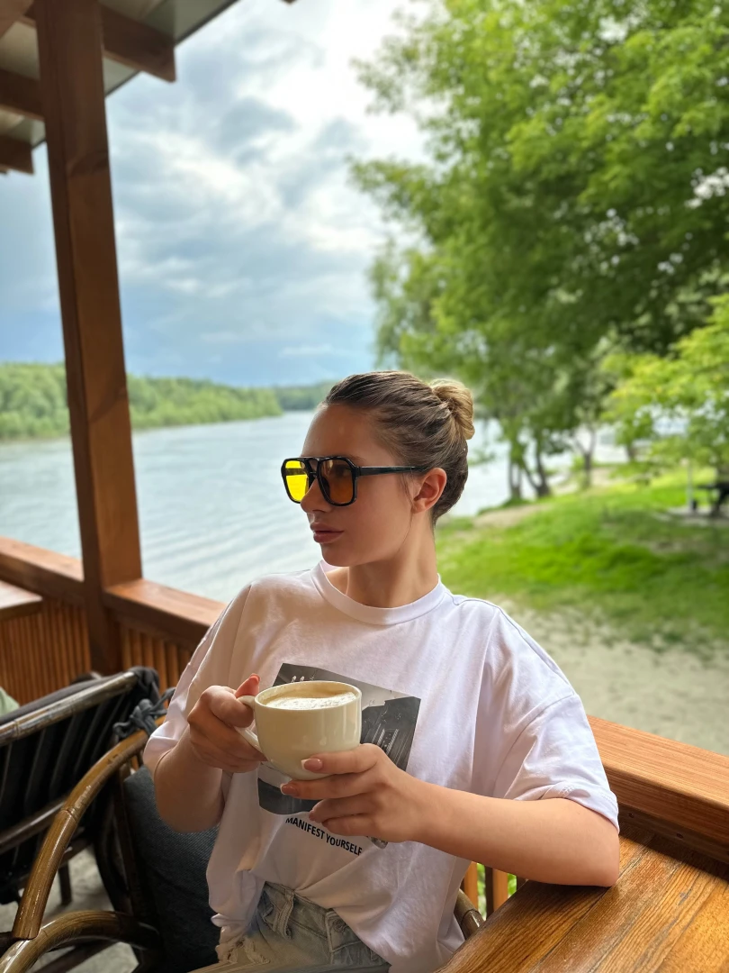 Morning coffee in nature - my little ritual of happiness silence fresh 