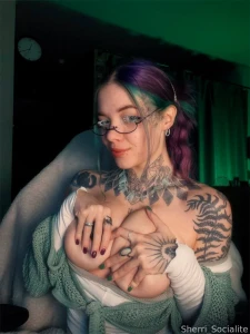 I often catch myself with my top down hands playing with my boobs haha part 1