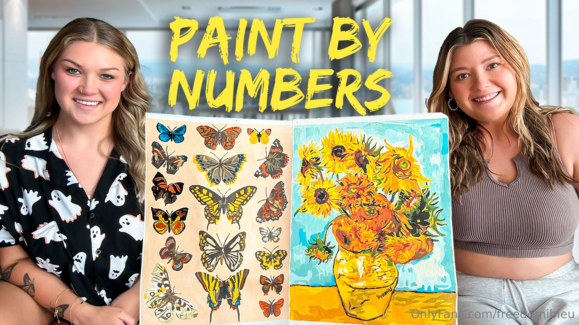 Paint by numbers with my bestie cozy girls night with my bestie allie 