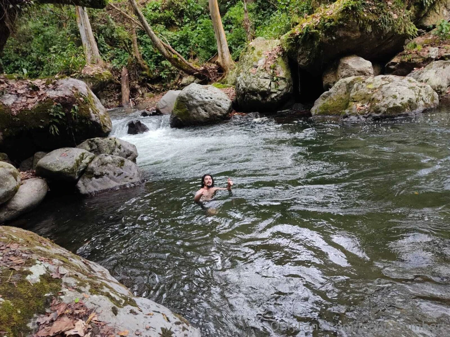 Enjoying a beautiful mexican river 