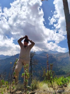 Icy water flows down from the volcano citlalt petl part 1