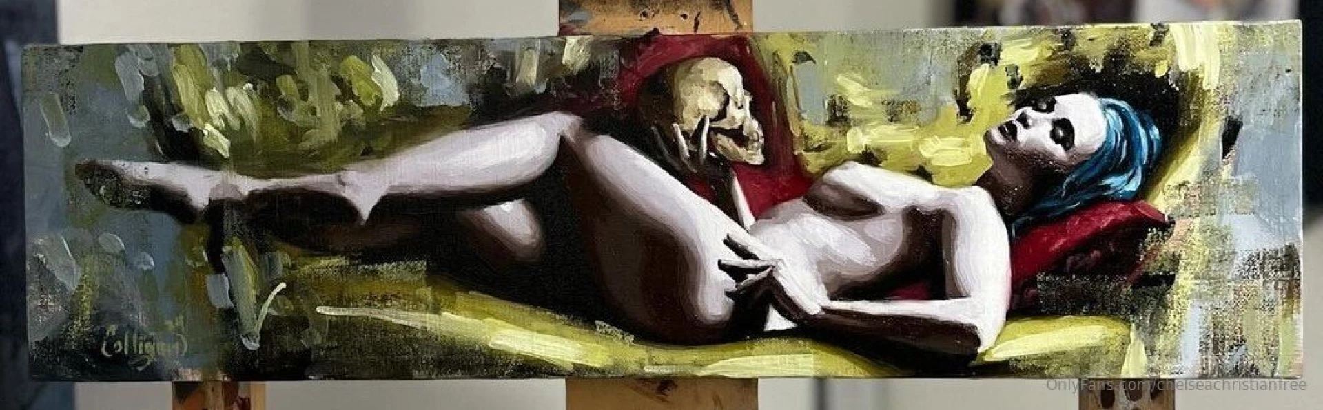 Absolutely adore this painting by greg colligan from a shoot we did in 