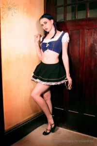 Shot by the beautiful chloe d cay in a sexy dirndl cheers