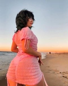 Peachy sunset view for you