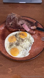 Fueling up for an intense leg day how do you like your steak