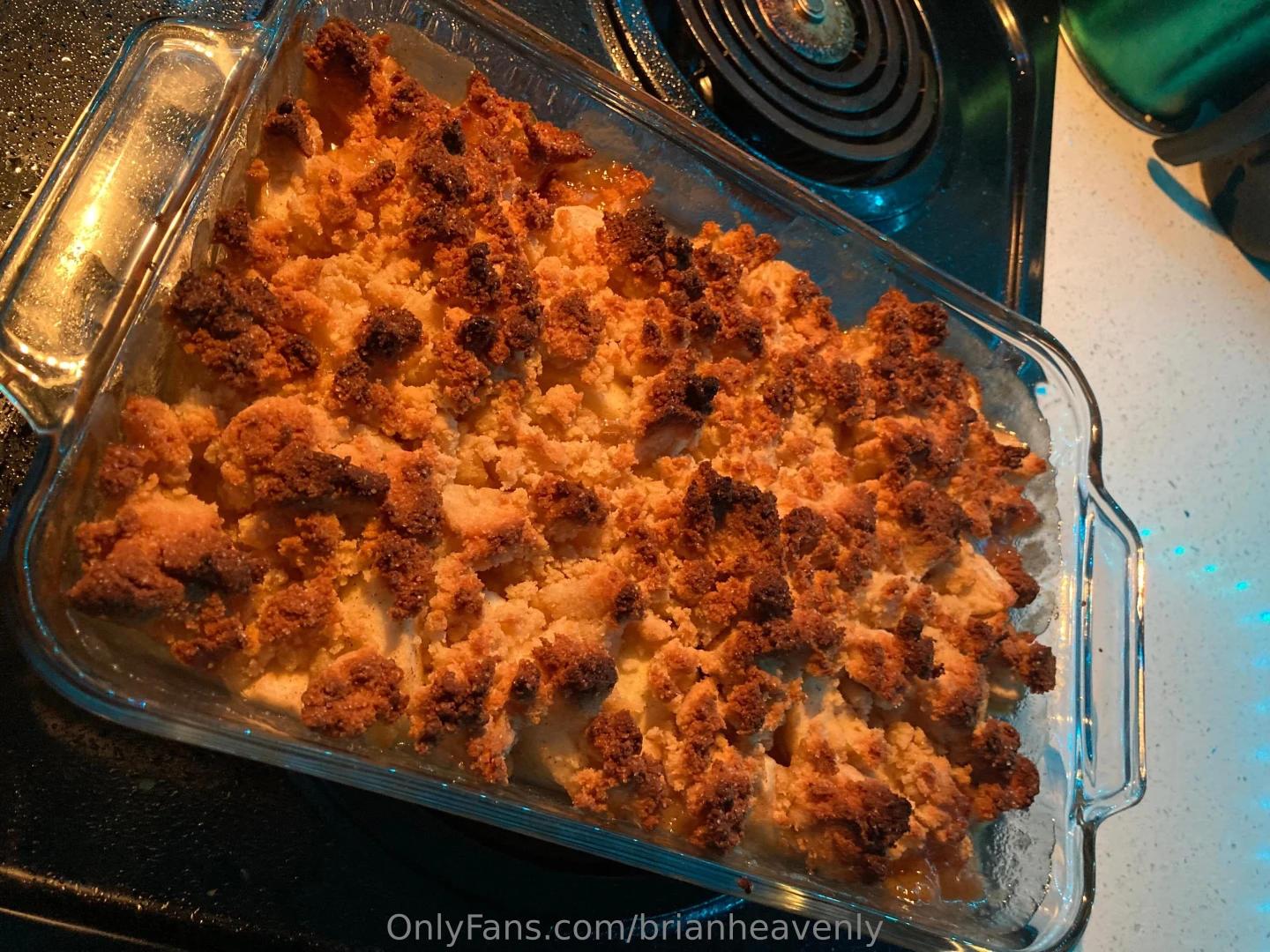 Homemade apple cobbler from scratch smells so damn good happy saturday part 3 