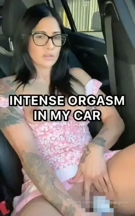Cumming with my vibrator in my car 