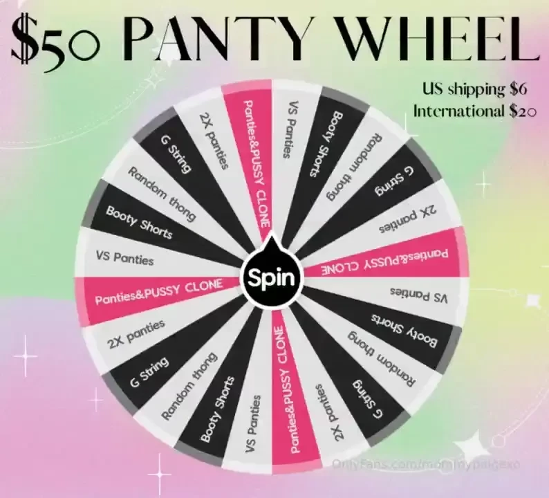 50 panty wheel everyones a winner unlimited spins 