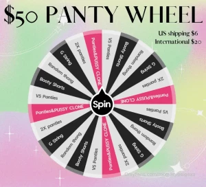 mommypaigexo - 50 panty wheel everyones a winner unlimited spins 