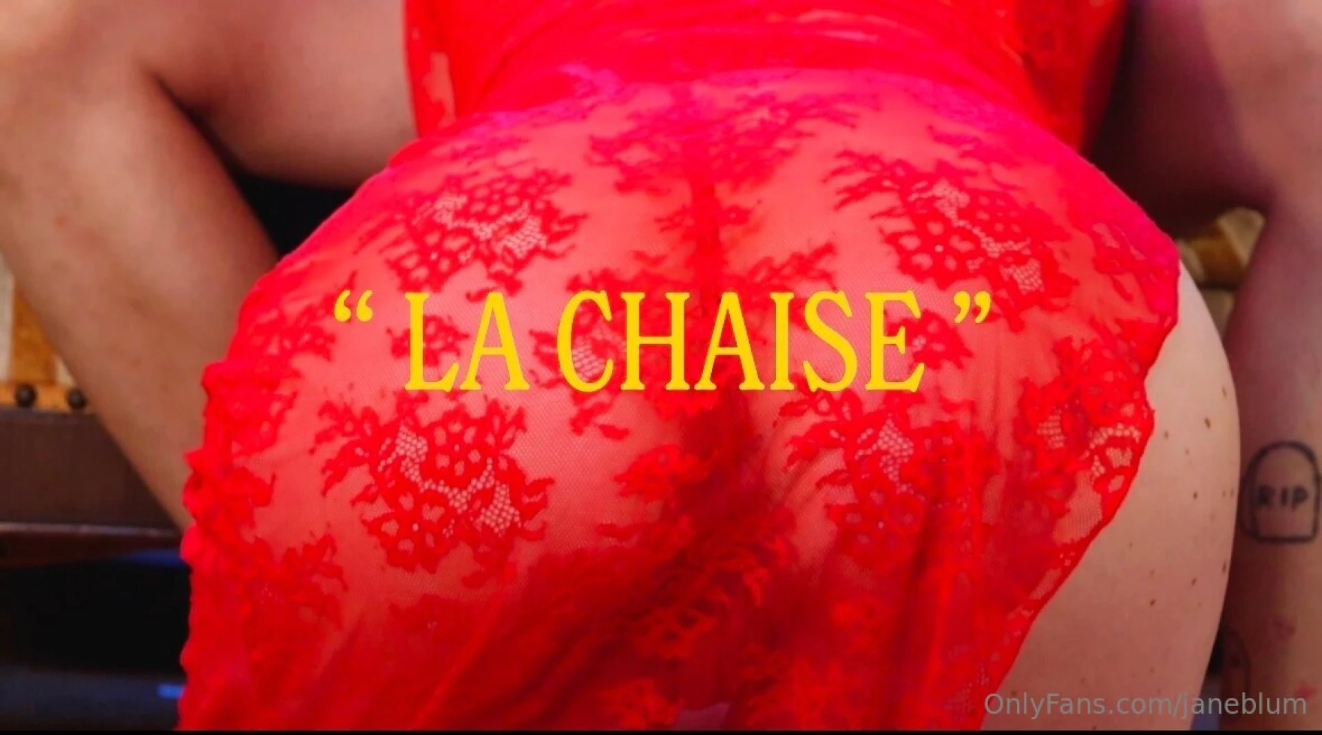 La chaise we fucked on 