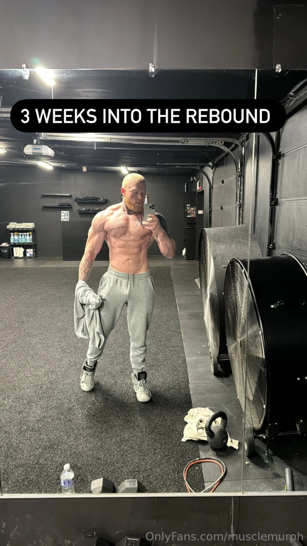 Gym time and grey sweats 