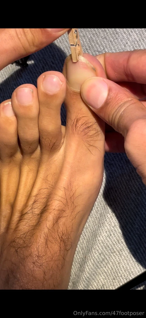 Playing with my toenails ouch i thought this would work part 1 