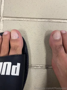 In the locker rooms barefoot or flip flops part 2