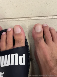 In the locker rooms barefoot or flip flops part 4