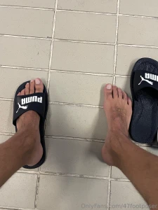 In the locker rooms barefoot or flip flops part 3