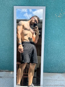 Selfie on the mirror