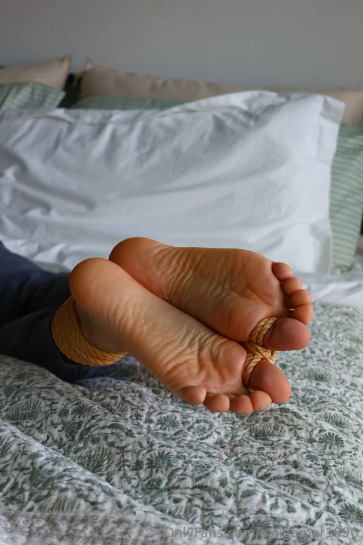 My smelly socks and feet after work tied up and ready for you to play part 4 