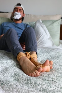 My smelly socks and feet after work tied up and ready for you to play part 5