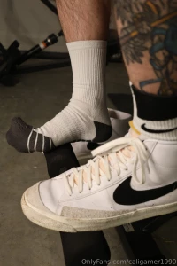 So distracted during my workout my feet were getting so hot and sweaty