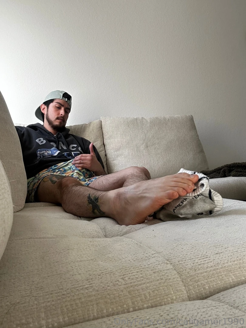 Fulfilling the urge to sniff my smelly socks and sweaty toes has me 