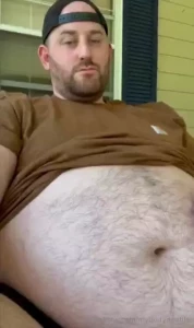 Hot day huge belly watch me play with this pile of lard discover new