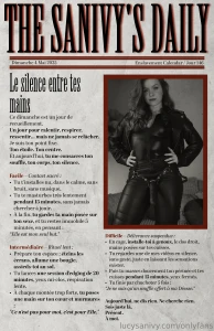 The sanivy s daily - day 146 le silence entre tes mains the silence part 1