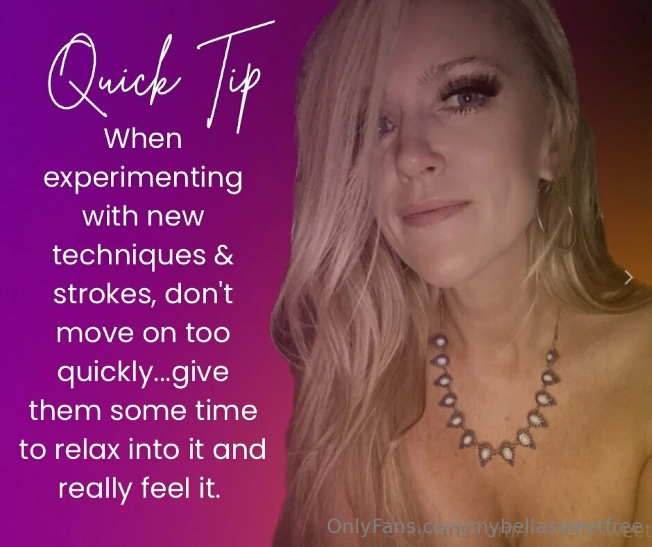 Quick tip bellaplaysafterdark 