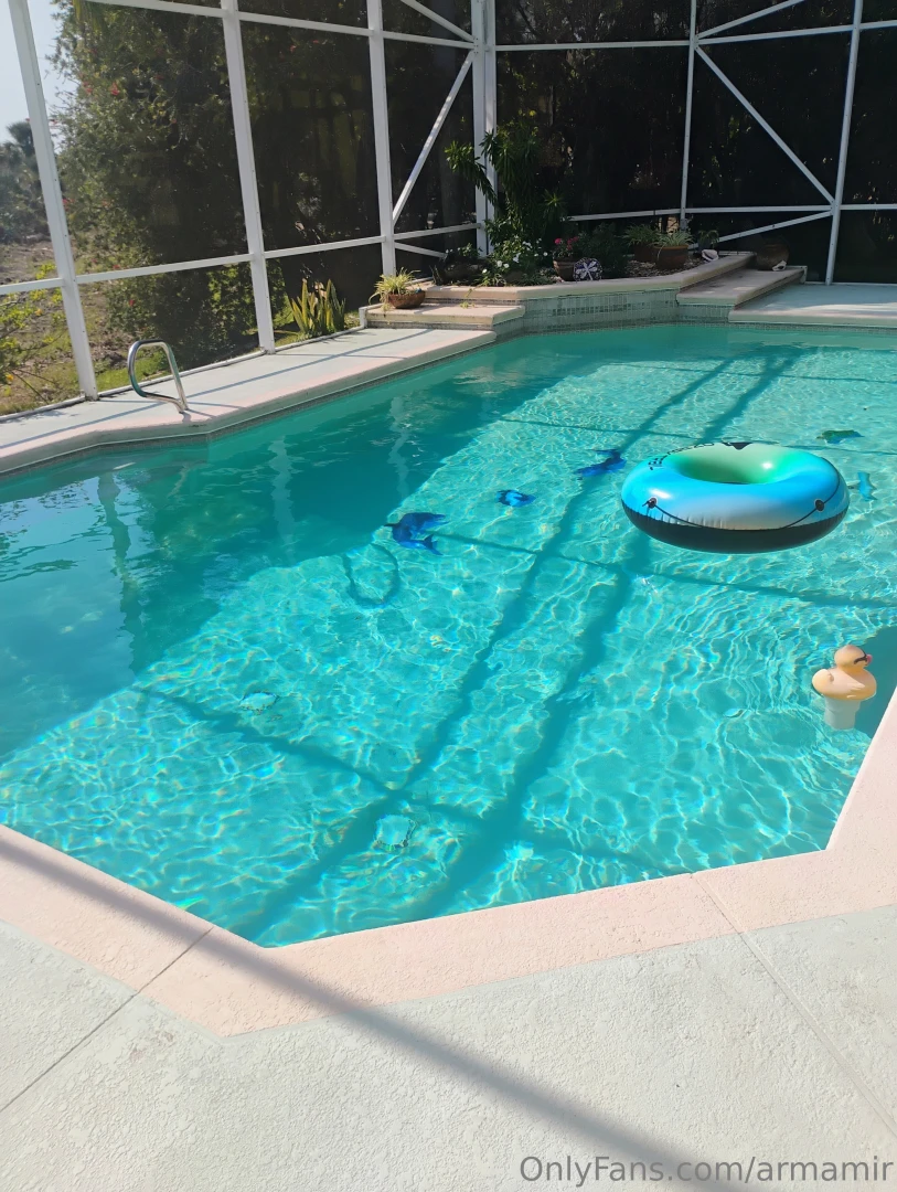 Working hard on cleaning pools or hardly working lol 