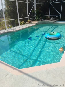 Working hard on cleaning pools or hardly working lol