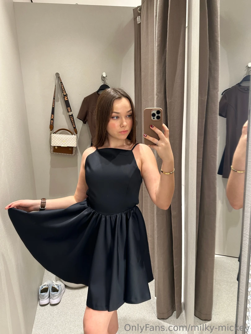 Tried on a short black dress today heard every girl needs one in her 