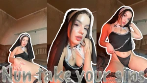 Nun having fun at first i will suck your dick than take a ride on it