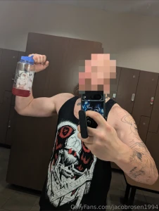 Nice gym work out and soldier was ready for duty this morning he